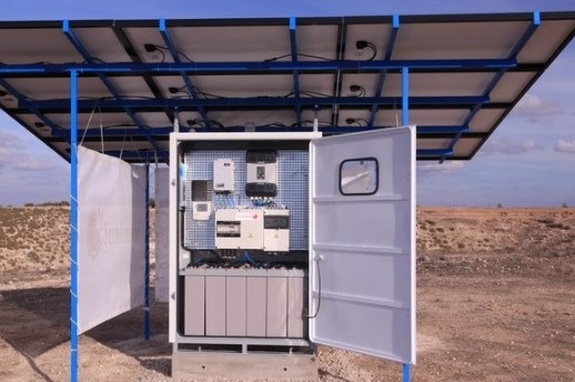 Модульная солнечная электростанция Panasonic в фото