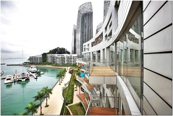 znamenitij keppel bay unikalnij zhiloj kompleks na naberezhnoj v singapure