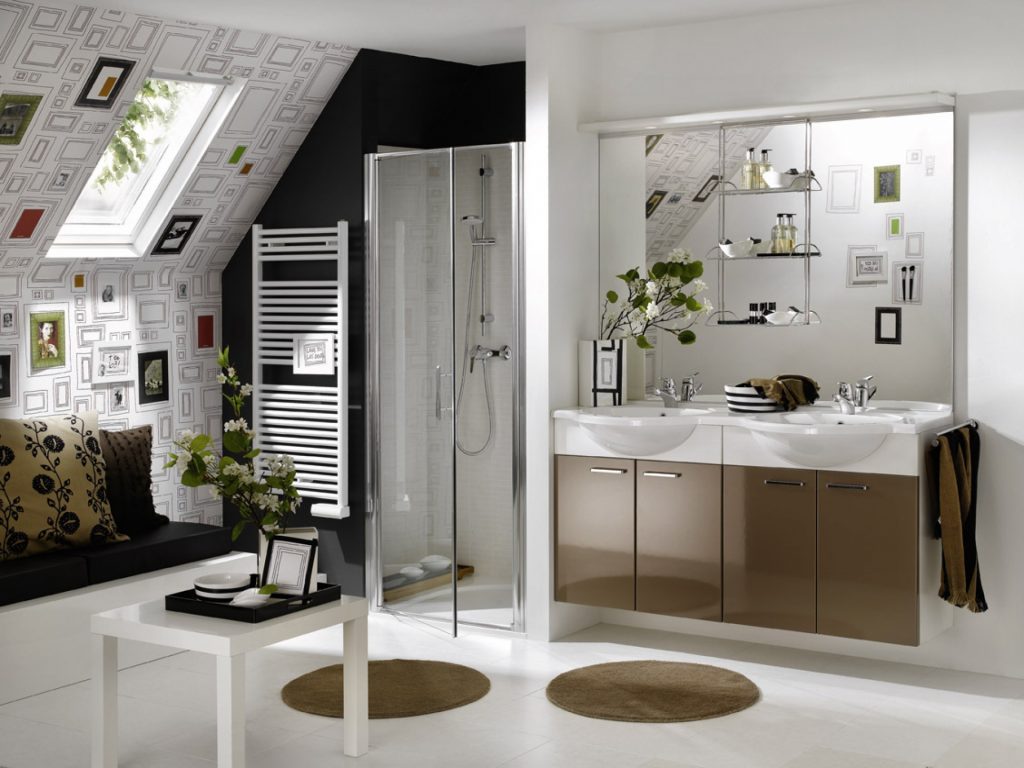 Идеи дизайнерского оформления для большой ванной комнаты 