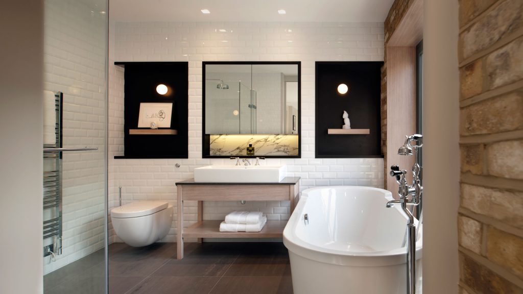 Фото современных идей для светлых ванных комнат 