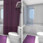 RoomSketcher Small Bathroom Ideas Shower Curtain Frameless Glass Tub Panel Before After