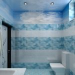 имитация воздуха и моря в дизайне ванной