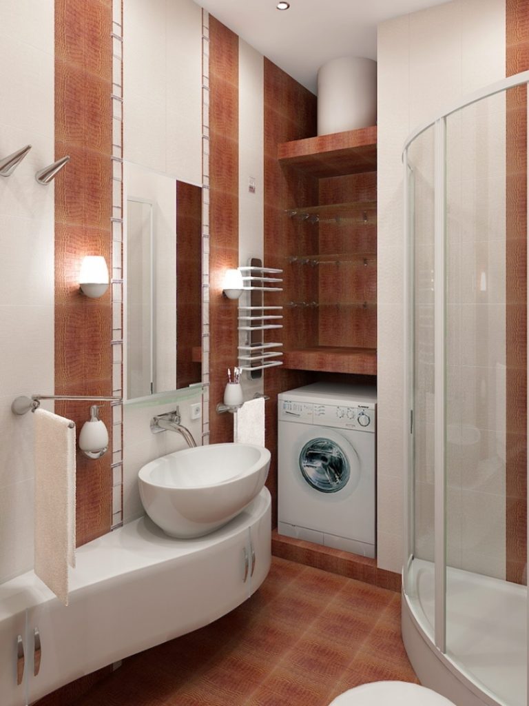 необычная форма ванной комнаты