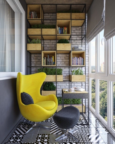Балкон в стиле лофт: советы по расширению пространства и 70+ стильных реализаций
