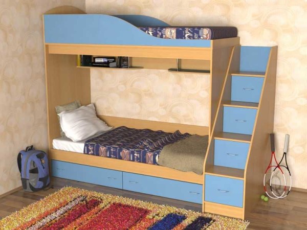 Двухэтажные кровати для детей в фото