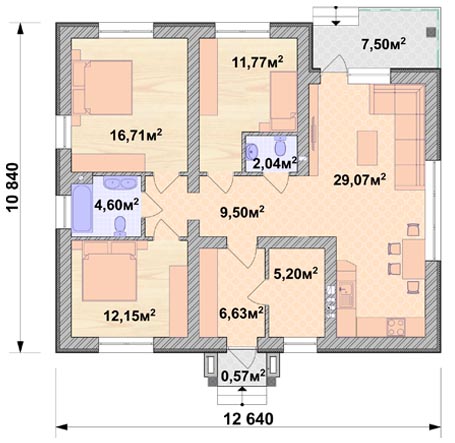 Планировка дома с 3 спальнями: анализ вариантов