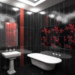 дизайн ванной в темном цвете фото