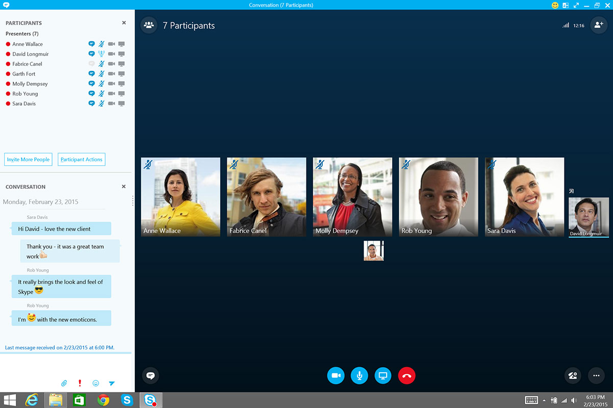 convergence skype meeting web